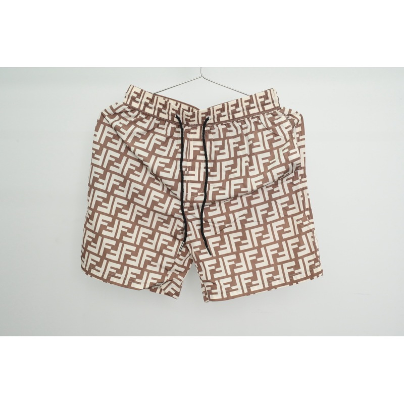 Fendi Fabric Swim Shorts Beige CK AA9BN