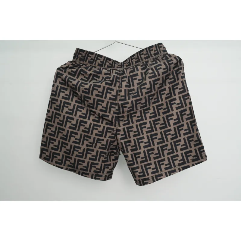 Fendi FF Motif Swim Shorts Brown CK SS22