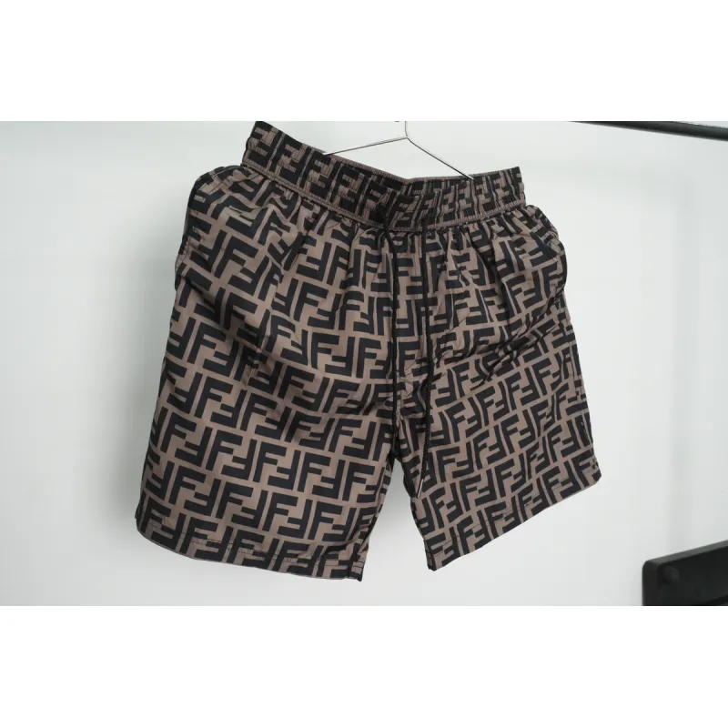 Fendi FF Motif Swim Shorts Brown CK SS22