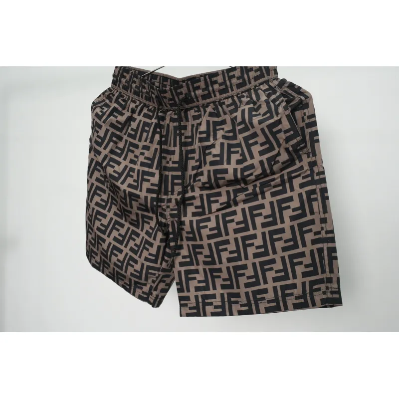 Fendi FF Motif Swim Shorts Brown CK SS22