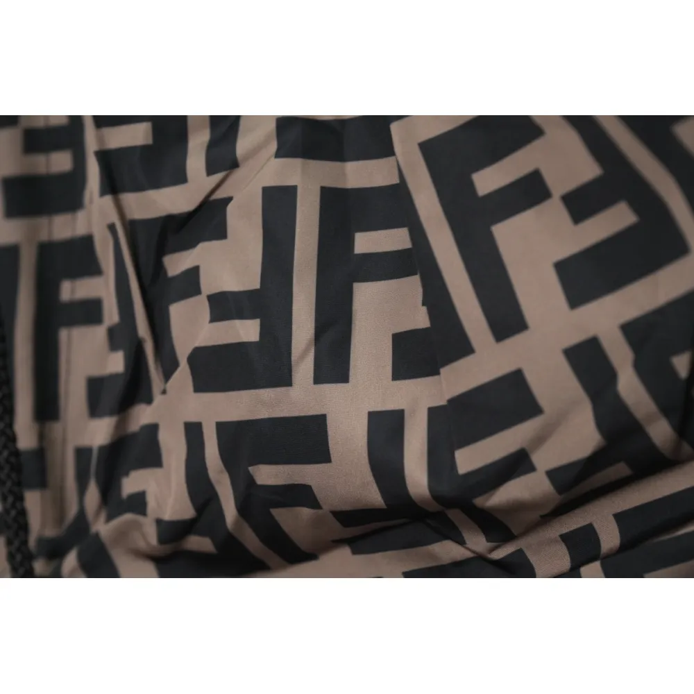 fendi ff motif swim shorts brown ck ss22