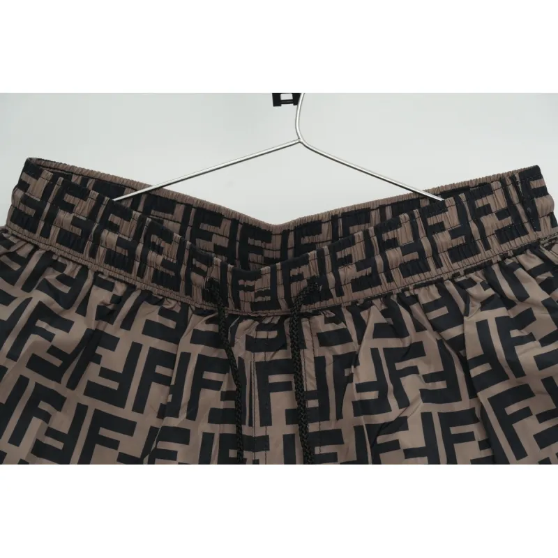 Fendi FF Motif Swim Shorts Brown CK SS22
