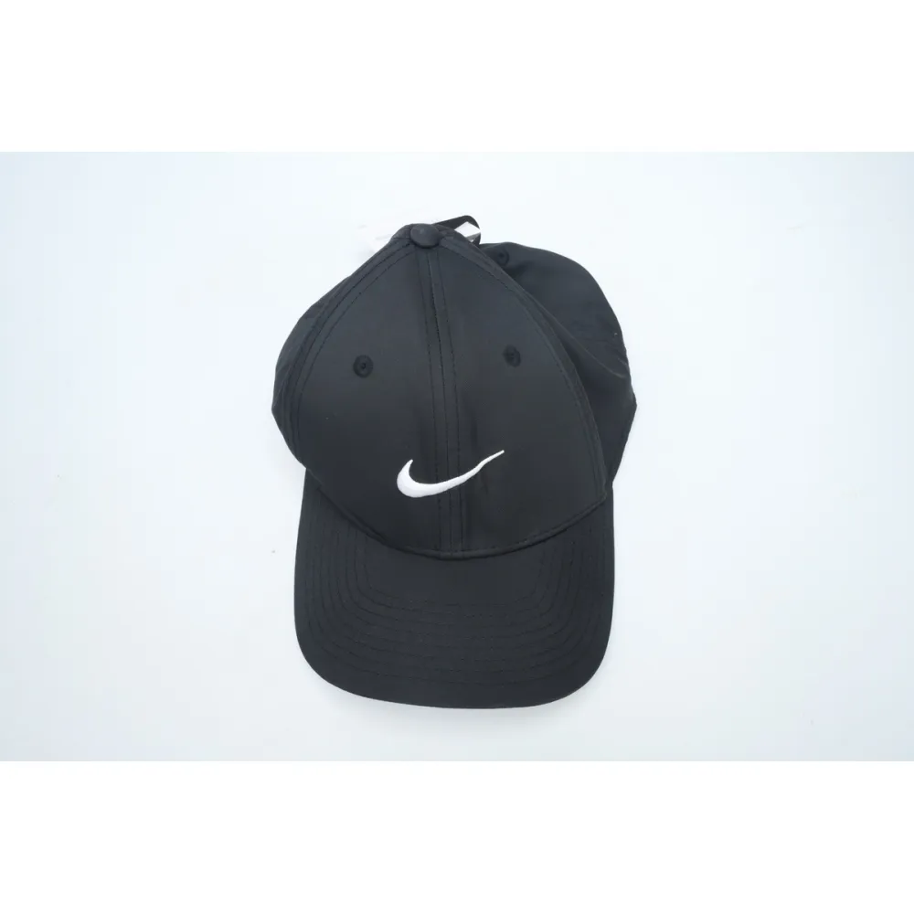 [add one] nike swoosh peaked cap black ck0708