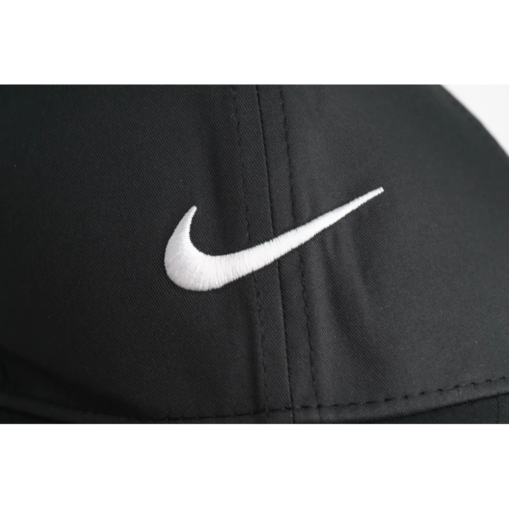 [add one] nike swoosh peaked cap black ck0708