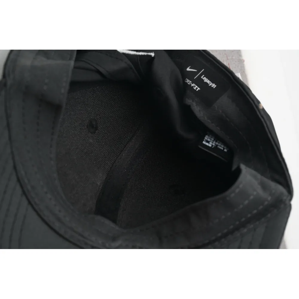 [add one] nike swoosh peaked cap black ck0708