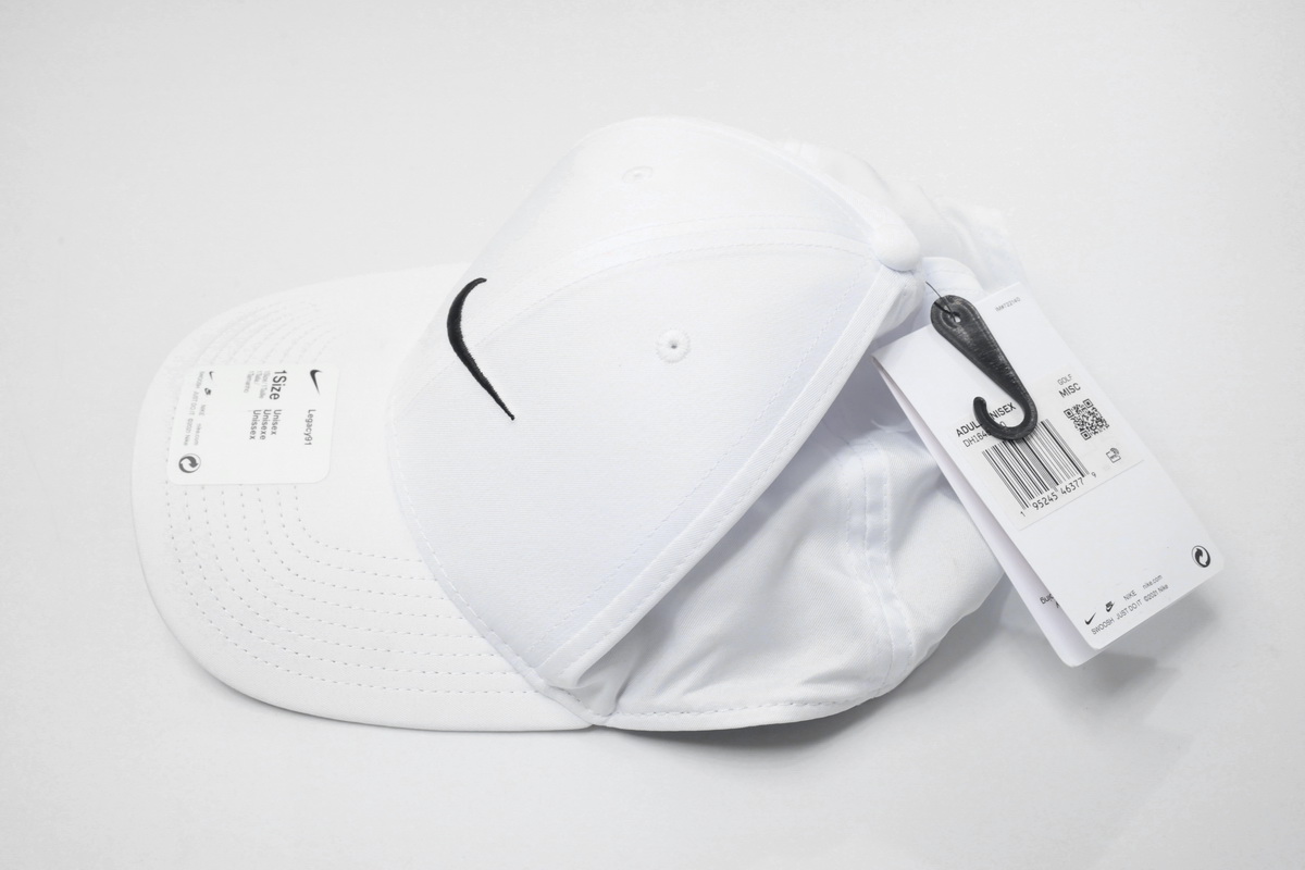 [Add One] Nike Swoosh Peaked Cap White CK0708