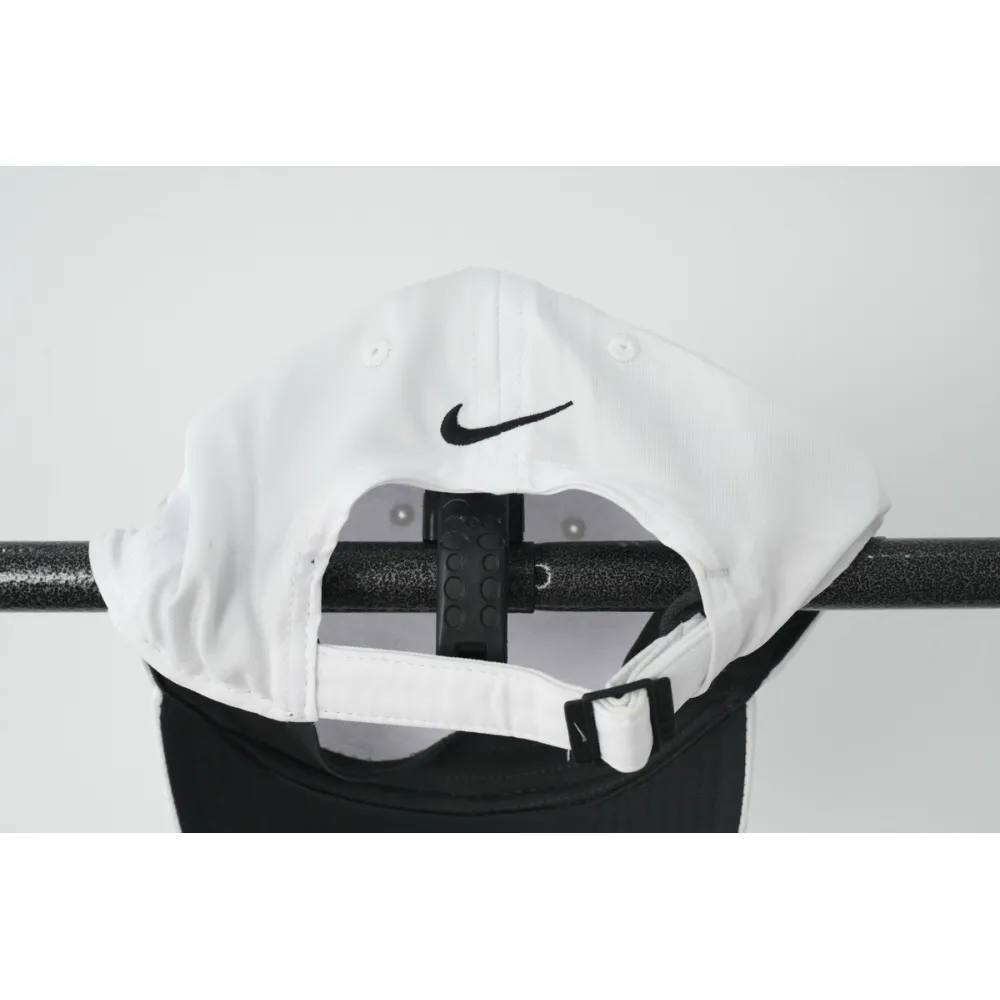 [add one] nike swoosh peaked cap white ck0708