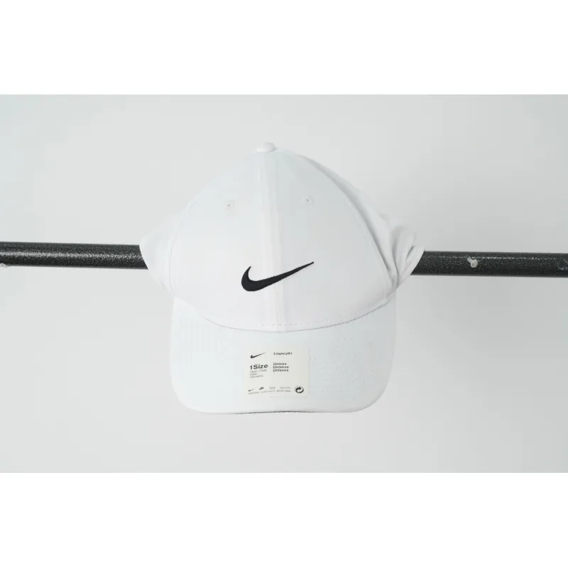 [Add One] Nike Swoosh Peaked Cap White CK0708