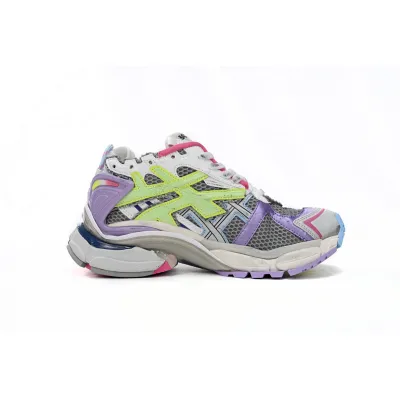Balenciaga Runner Leather Free Grey Light Purple Neon Yellow White 677402 W3RH5 0308 02