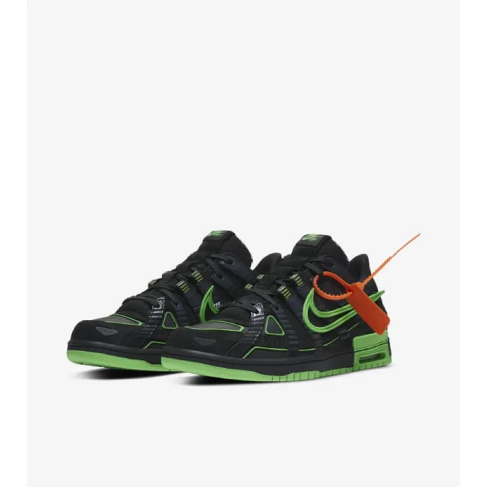 ljr batch nike air rubber dunk off-white green strike cu6015-001