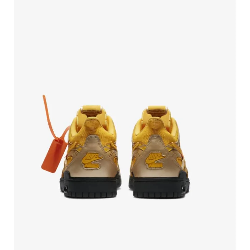 ljr batch nike air rubber dunk off-white university gold cu6015-700