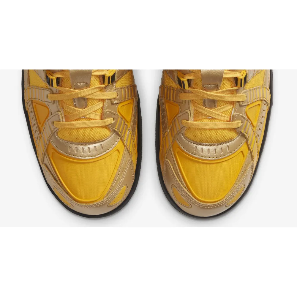 ljr batch nike air rubber dunk off-white university gold cu6015-700