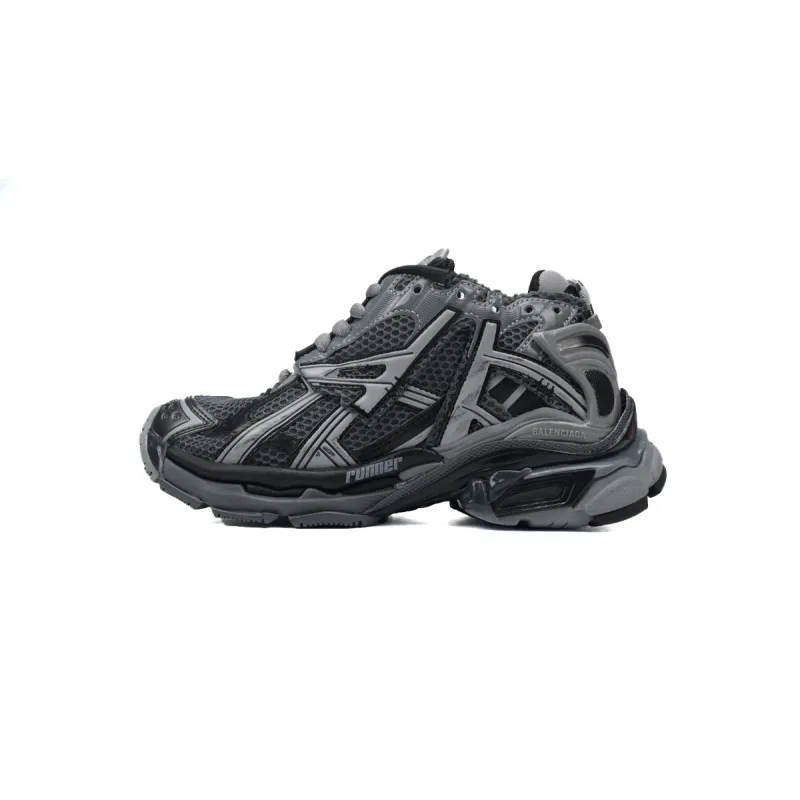 【flash sale】Balenciaga Runner All Black Gray 677402 W3RB2 1515