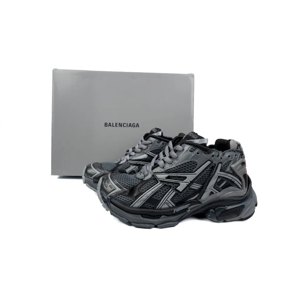 【flash sale】Balenciaga Runner All Black Gray 677402 W3RB2 1515