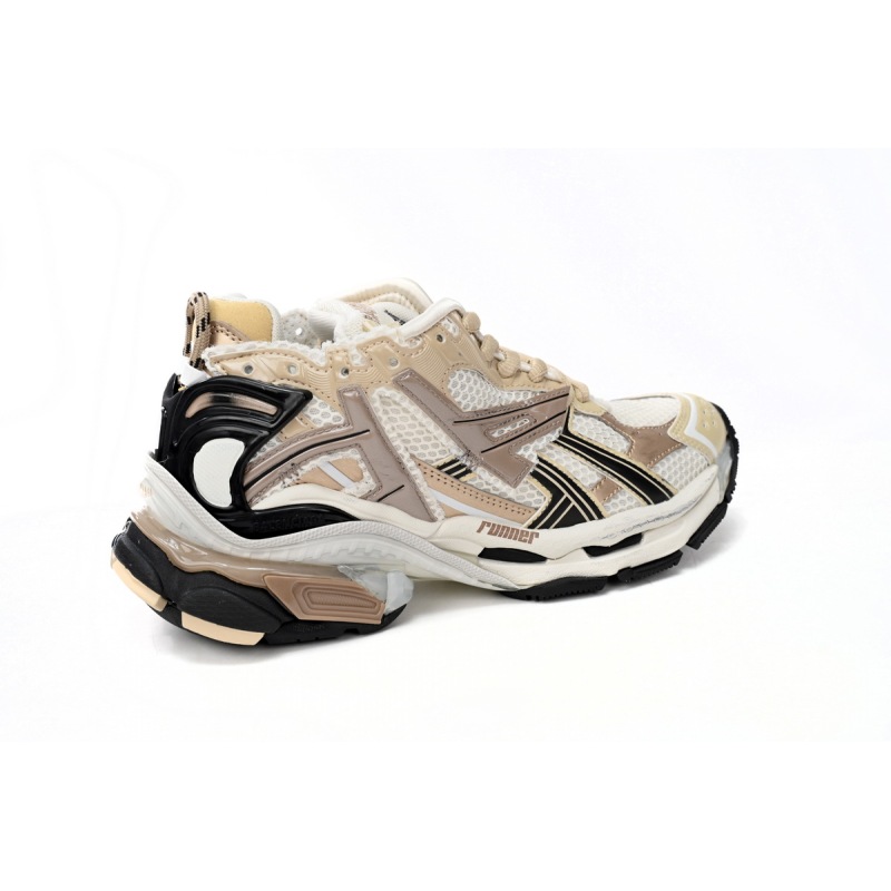 Balenciaga Runner Beige Black White 677403 W3RB3 9891