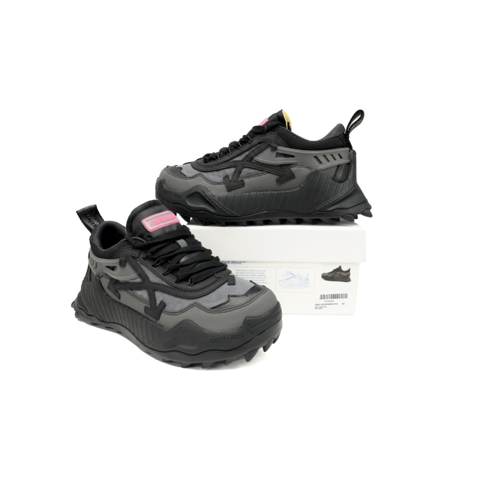 Off-White Odsy-1000 Black Grey Fuchsia OMIA189F 23LEA005 21010