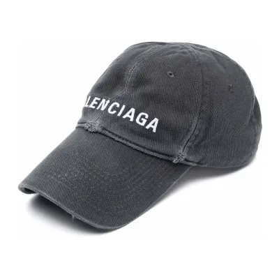 [Add One] Balenciaga Washed Out Baseball Cap Dark Grey CK0723 01
