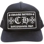 [Add One] Chrome Hearts CH Hollywood Trucker Hat Black/Black CK0723