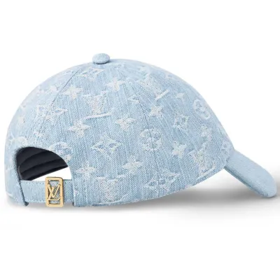 [Add One] Louis Vuitton Monogram Denim Cap Sky Blue Denim CK0723 02