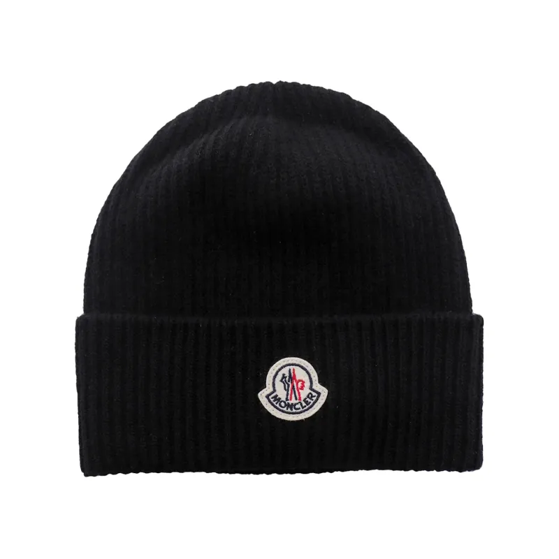 [Add One] Moncler Wool Cashmere Hat Beanies Black CK0723