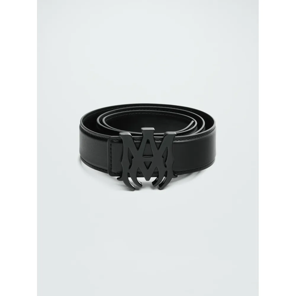 [add one] amiri 4cm ma nappa leather belt black ck pf23mal002 001 blac