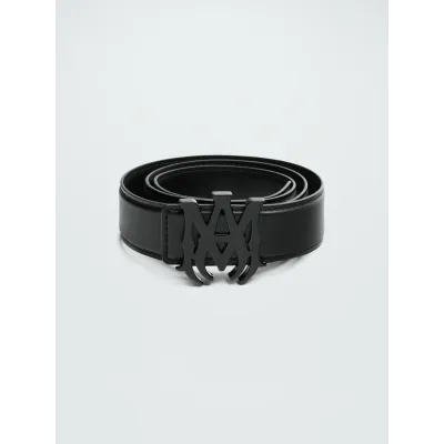 [Add One] Amiri 4cm MA Nappa Leather Belt Black CK PF23MAL002 001 BLAC 01