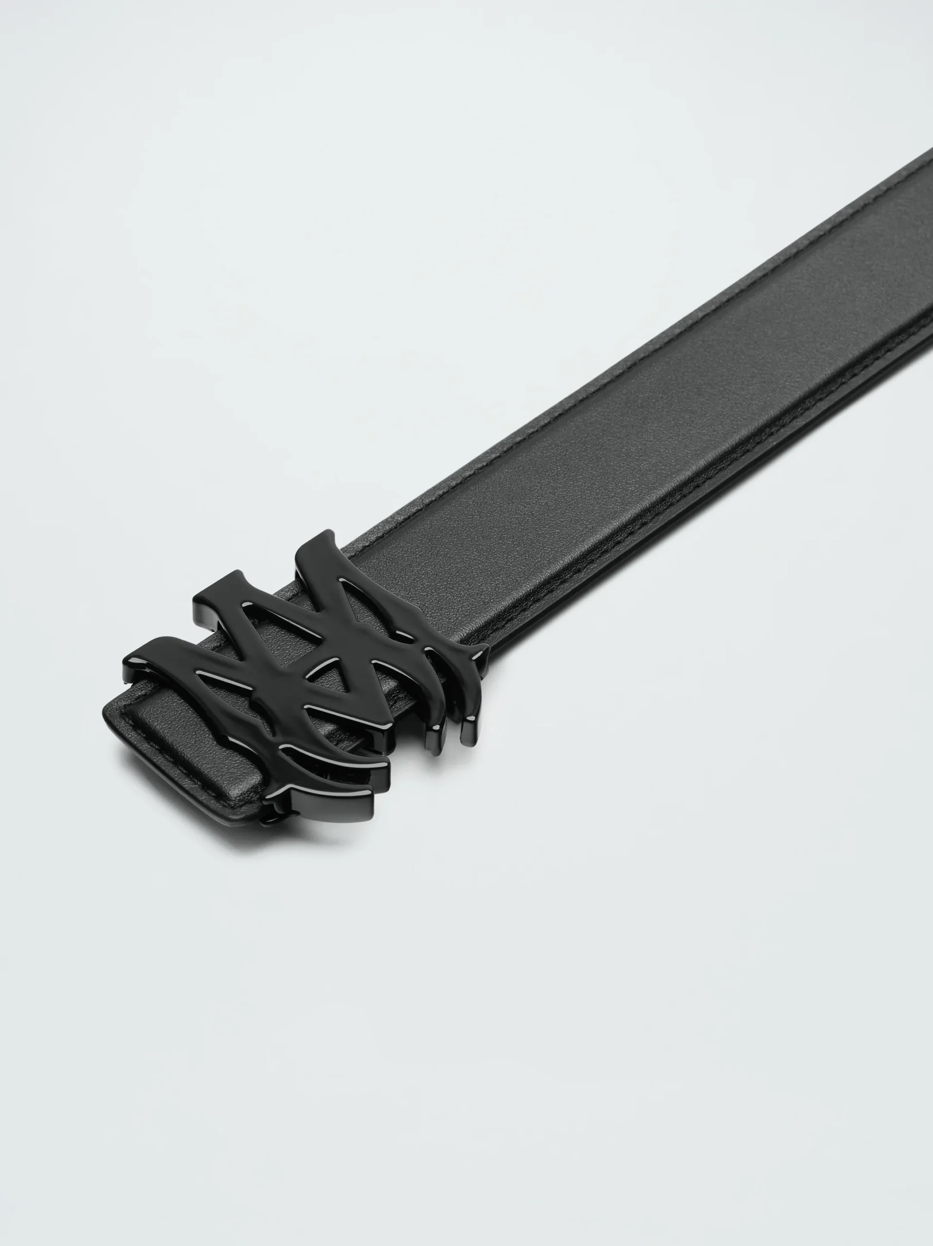 [Add One] Amiri 4cm MA Nappa Leather Belt Black CK PF23MAL002 001 BLAC