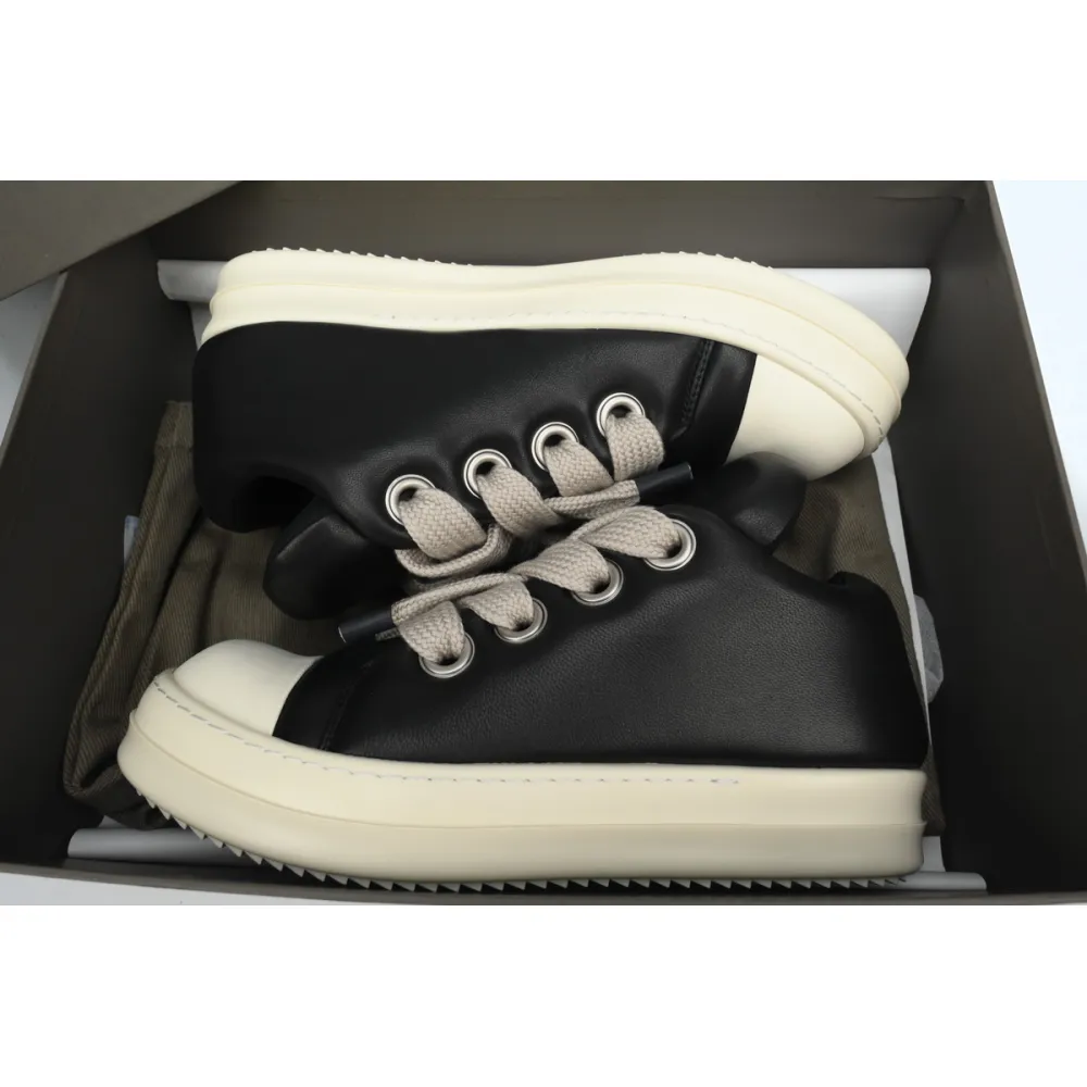 rick owens luxor jumbo padded low black milk