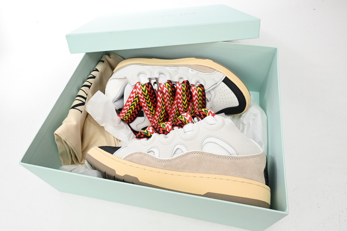 Lanvin Leather Curb White Ivory FM-SKRK11-DRAG-A2000