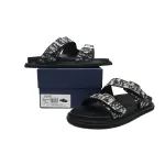 Dior Aqua Sandal Beige and Black Dior Oblique Jacquard 3SA135ZSA_H561