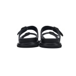 Dior Aqua Sandal Beige and Black Dior Oblique Jacquard 3SA135ZSA_H561