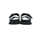 Dior Aqua Sandal Beige and Black Dior Oblique Jacquard 3SA135ZSA_H561