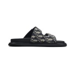 Dior Aqua Sandal Beige and Black Dior Oblique Jacquard 3SA135ZSA_H561