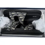 Dior Aqua Sandal Beige and Black Dior Oblique Jacquard 3SA135ZSA_H561
