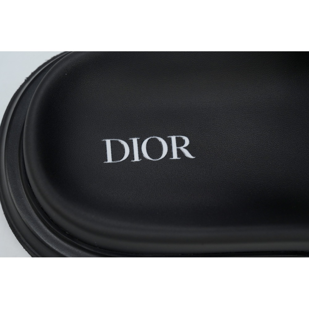 Dior Aqua Sandal Black Dior Oblique Jacquard 3SA135ZSA_H969