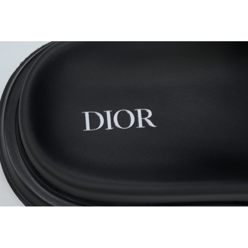 Dior Aqua Sandal Black Dior Oblique Jacquard 3SA135ZSA_H969