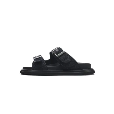 Dior Aqua Sandal Black Dior Oblique Jacquard 3SA135ZSA_H969 01