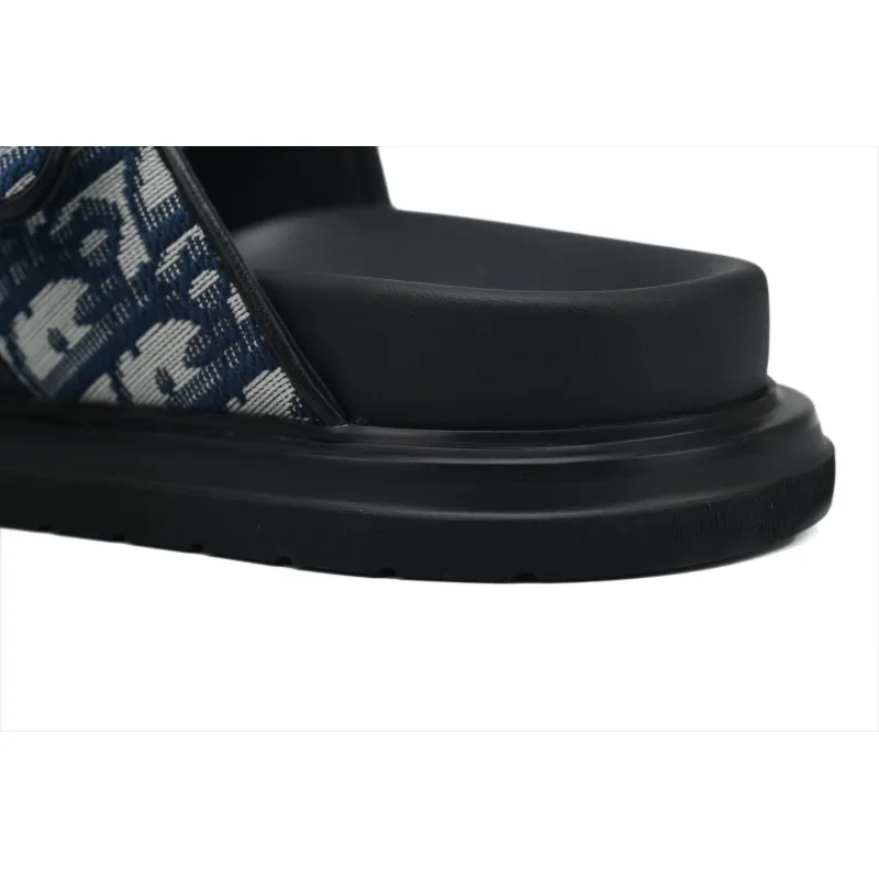Dior Aqua Sandal Blue Dior Oblique Jacquard 3SA135ZSA_H969