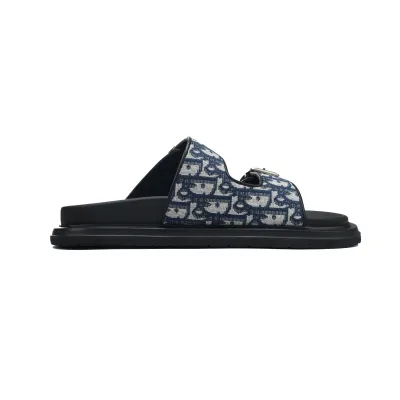Dior Aqua Sandal Blue Dior Oblique Jacquard 3SA135ZSA_H969 02