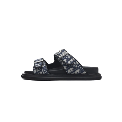 Dior Aqua Sandal Blue Dior Oblique Jacquard 3SA135ZSA_H969 01