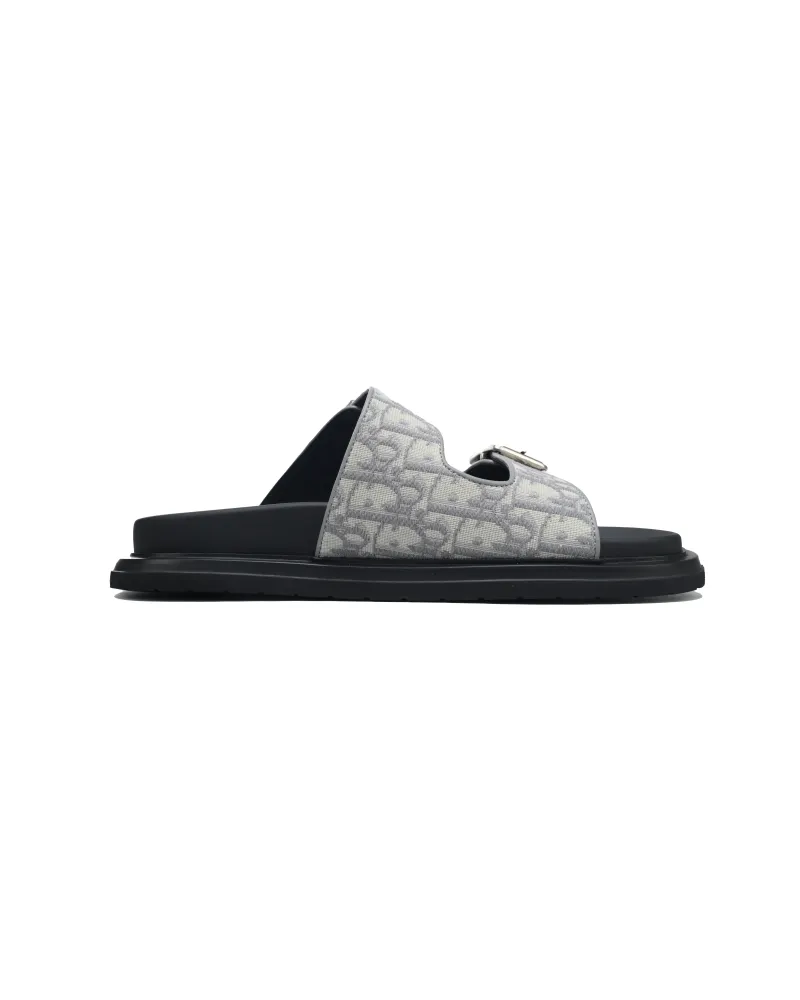 dior aqua sandal deep gray dior oblique jacquard 3sa135zsa_h557