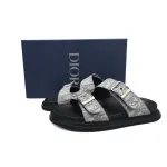 Dior Aqua Sandal Deep Gray Dior Oblique Jacquard 3SA135ZSA_H557