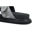 Dior Aqua Sandal Deep Gray Dior Oblique Jacquard 3SA135ZSA_H557