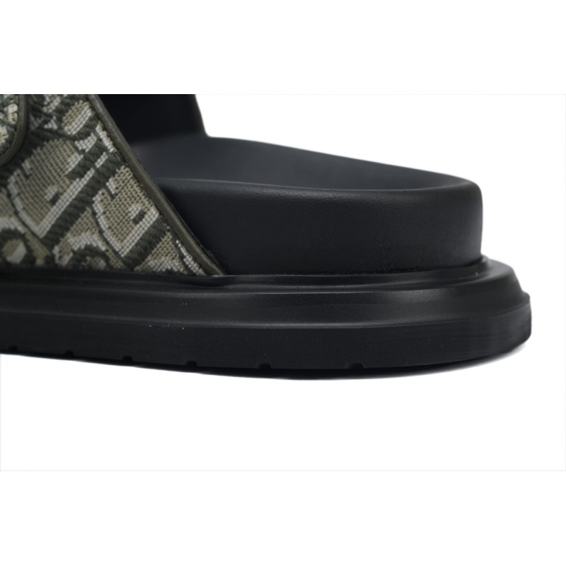 Dior Aqua Sandal Khaki Dior Oblique Jacquard 3SA135ZSA_H603