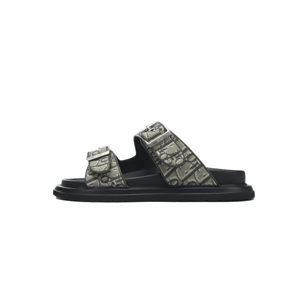 Dior Aqua Sandal Khaki Dior Oblique Jacquard 3SA135ZSA_H603