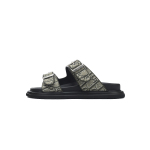 Dior Aqua Sandal Khaki Dior Oblique Jacquard 3SA135ZSA_H603