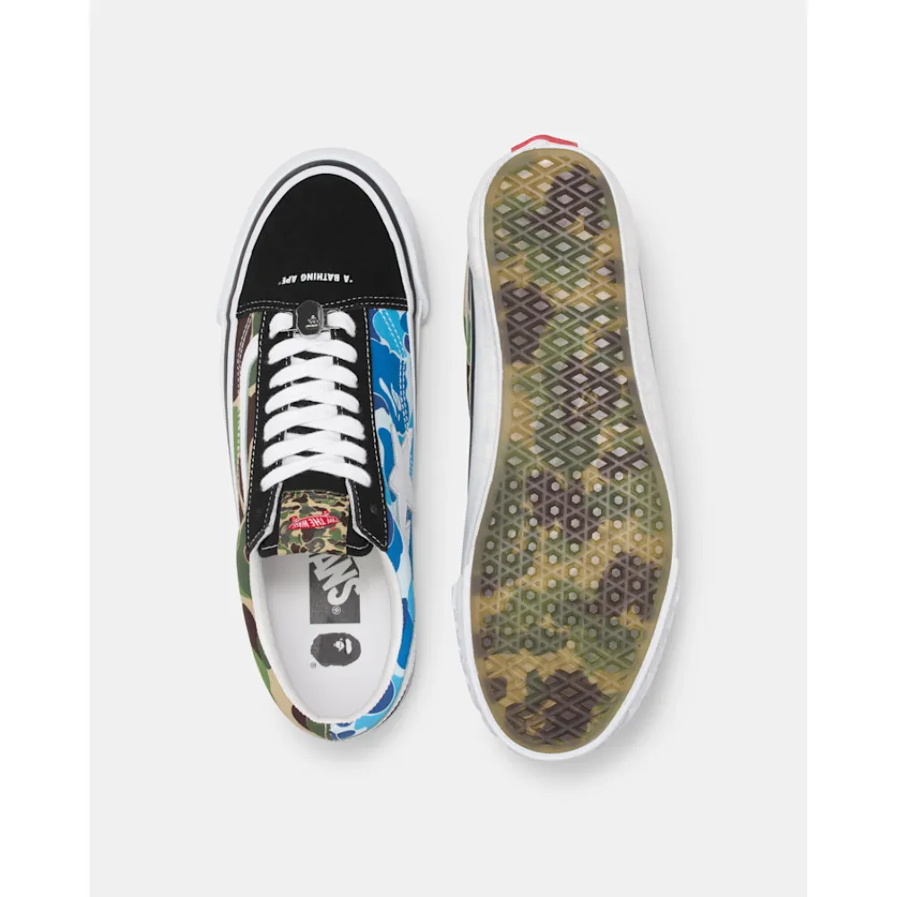 vans lx old skool bape abc multi-camo vn000e6ve36 / 1k73-191-920