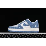 Louis Vuitton x Nike Air Force 1 White Blue Grey HD1968-028