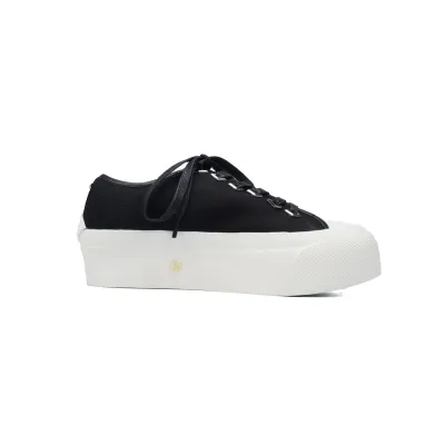 Jimmy Choo Palma Maxi Black and Latte Canvas Platform Trainers (Women) PALMAMAXIFCYE 02