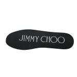 Jimmy Choo Palma Maxi Black and Latte Canvas Platform Trainers PALMAMAXIFCYE013921